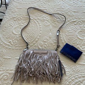REBECCA MINKOFF FINN BEADED CROSSBODY LILAC NWT